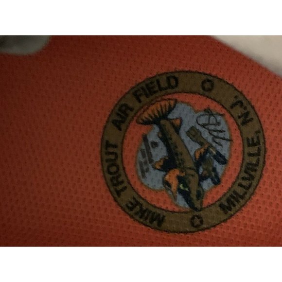 NEW Men’s Sz 15 Nike Mike Trout 5 Baseball Cleat Grey/Orange‎ AT3203-002 - Picture 2 of 9